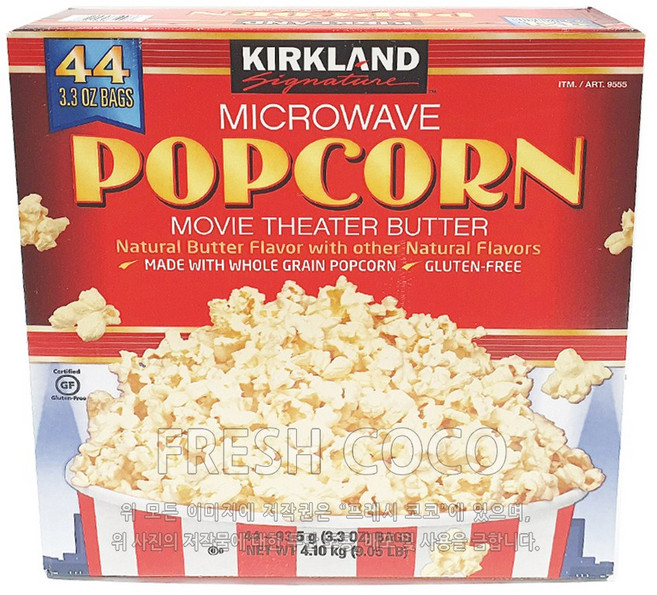 커클랜드 전자레인지 팝콘, 93.5g, 22개
