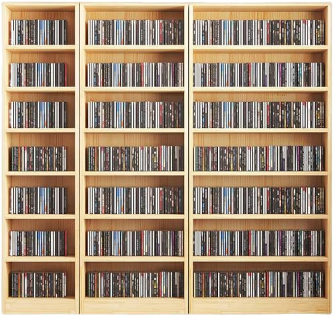 슬림형 책장 DVD 장식장 진열대 CD 현관 서재 수납, 180x60x20cm 8단 B