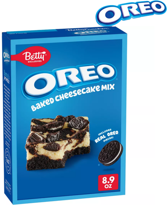 [Betty Crocker] 오레오 치즈 케이크 믹스 베티 크로커 홈베이킹 키트 Betty Crocker OREO Baked Cheesecake Mix