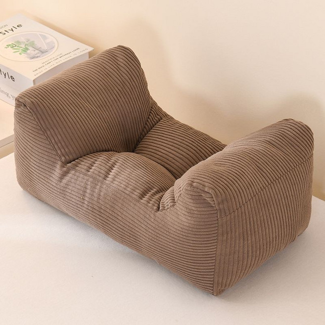 편안한 쿠션 허리쿠션 목쿠션 사무실 소파 침대 다용도 쿠션, 커피색