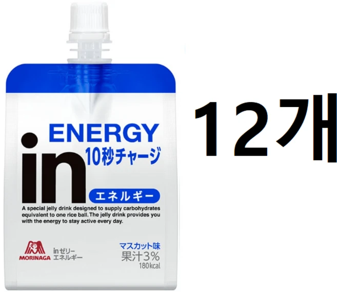 모리나가 in 젤리 에너지 (머스컷맛), 180g, 12개 - 쿠팡