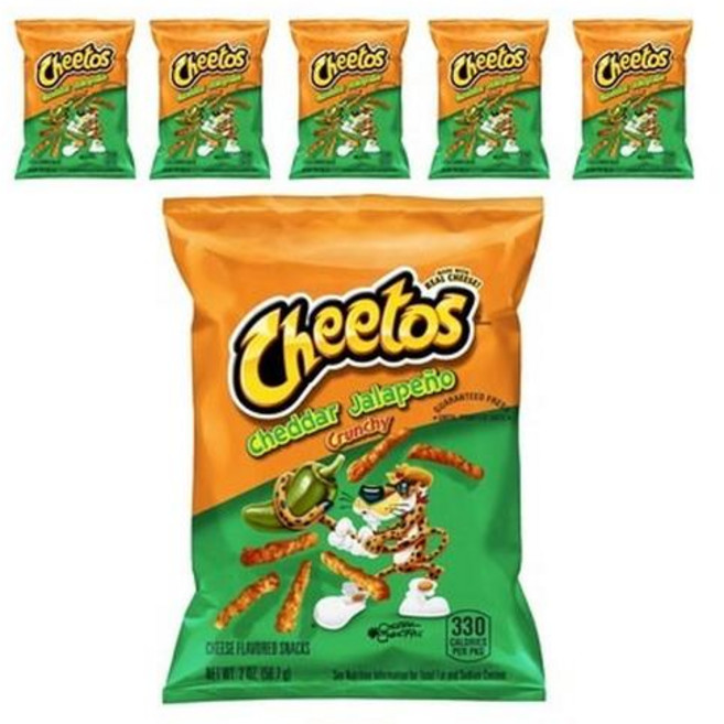 치토스 체다 할라피뇨 크런치 56.7g 6봉지/Cheetos Cheddar Jalapeno Crunchy 2oz x 6bags, 6개