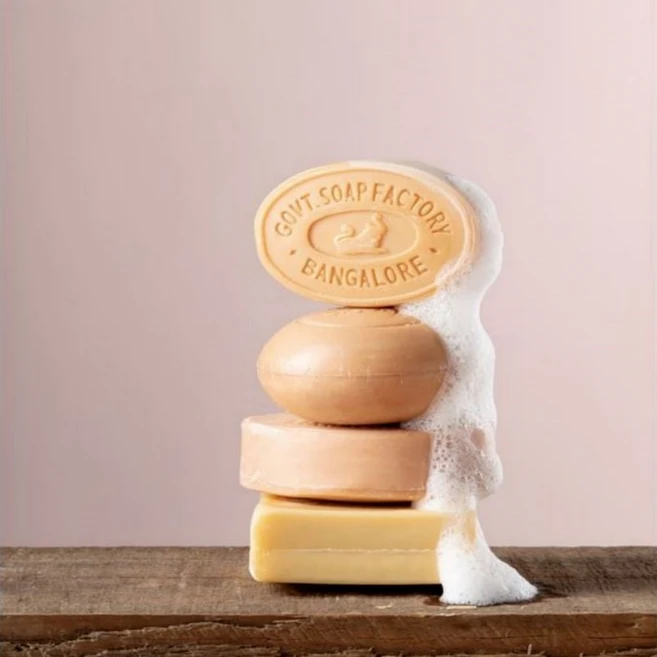 마이소르 비누 106년 전통 인도왕궁비누 천연 약산성 샌달우드 퓨어 클렌징바 (75 125 150g), 150g, 1개입 - 쿠팡