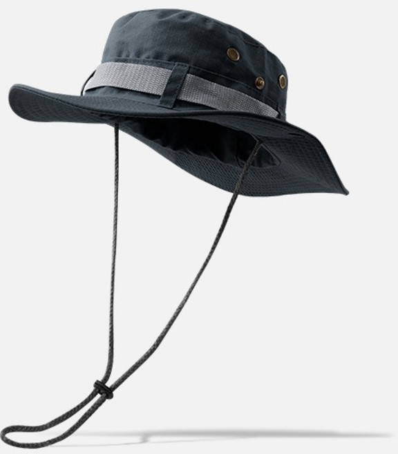 추천 남녀공용 봄 여름 버킷햇 야외 등산 낚시 통기성 웨스턴 클래식 룩 스트링 벙거지 모자