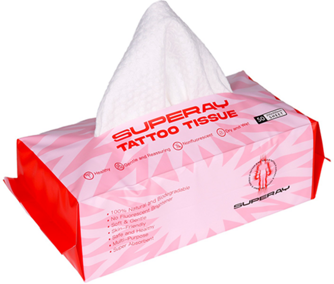 오저 면 티슈 50매 타투용품, 1개, 50매입