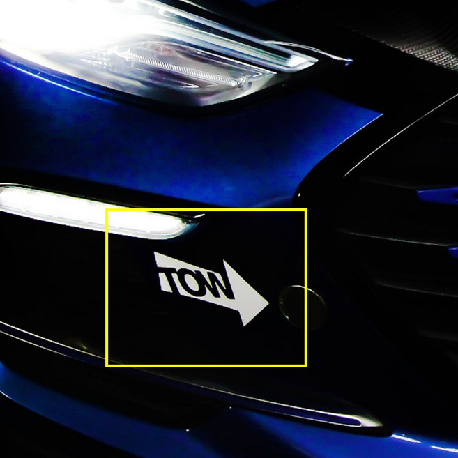 AM 아바몰 자동차 TOW 토우 견인고리 스티커 낱개1장, 실버홀로그램, 타입5, 1개