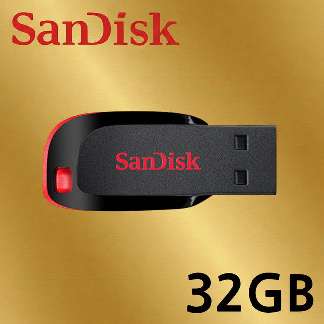 샌디스크 Cruzer Blade 크루저 블레이드 Z50 CZ50 USB 2.0, 1개, 32GB