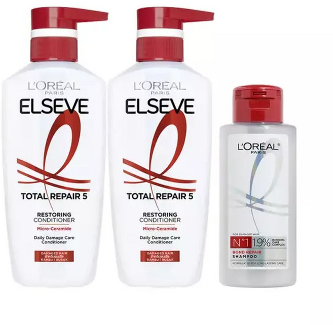 로레알파리 토탈리페어5 컨디셔너 375ml 2개 + 랜 제품 100ml