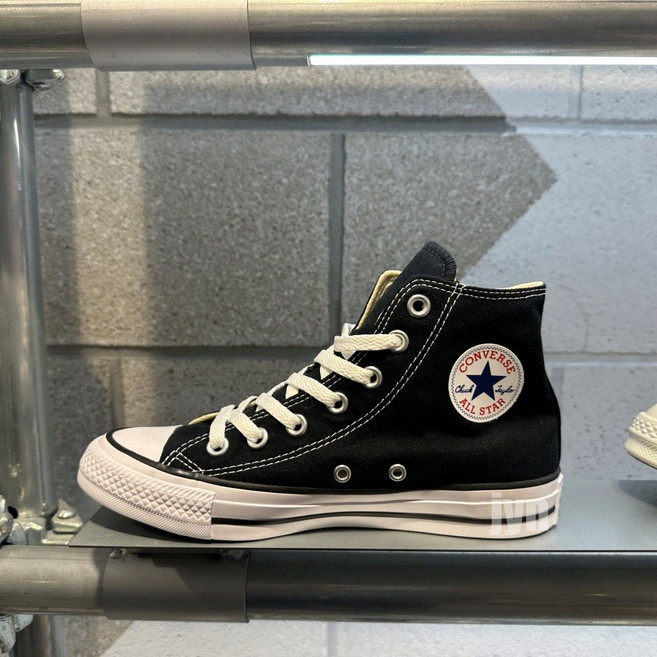 [백화점매장판] 컨버스 하이 척테일러 올스타 팬텀블랙 스니커즈 M9160C+베어긱스 신발끈 운동화 캔버스화 컨버스