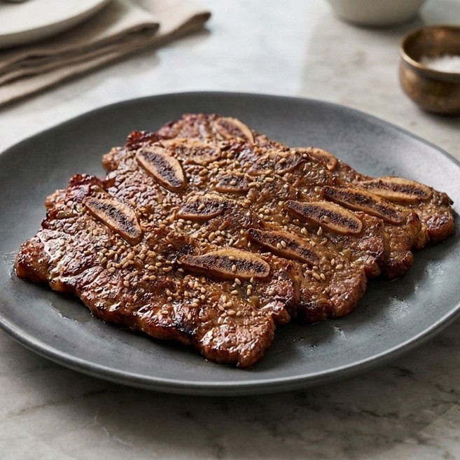 삼삼 돼지LA양념갈비 키위 배 착즙 양념 부드러운 갈비 반찬 캠핑, 1개, 1kg
