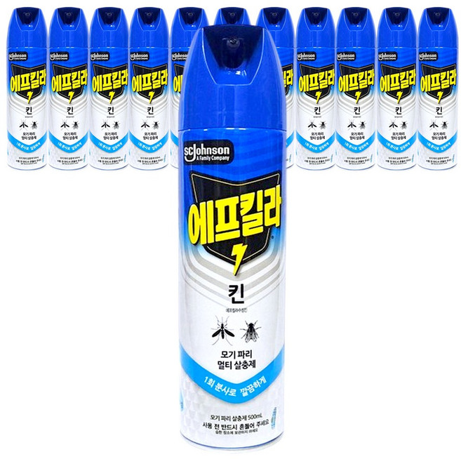 에프킬라 큐 수성에로솔 킨, 500ml, 12개