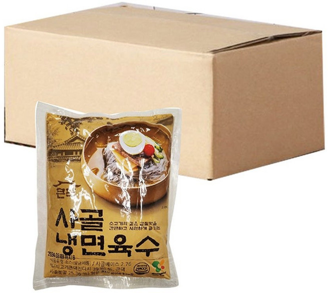 큰댁 사골 냉면육수 한박스, 30개, 310g