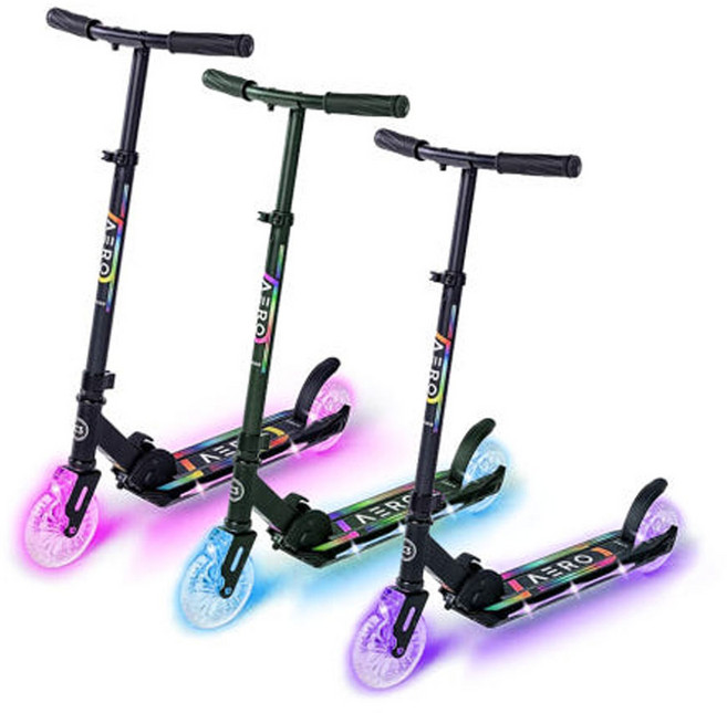롤링스타 LED 야광 두발 킥보드 에어로3, 1개, AERO-3
