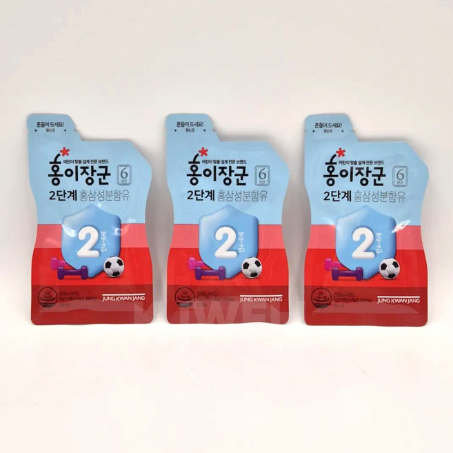 정관장 어린이 홍삼 홍이장군 2단계 파우치 최신 정품, 600ml, 1개