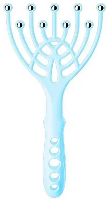1Pc 헤드 마사지 두피 목 빗 롤러 다섯 손가락 9 발톱 강철 공 휴대용 휴식 스파 스트레스 완화, 01 CHINA