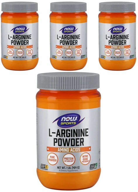 나우푸드 L-아르기닌 파우더, 454g, 4개 - 쿠팡