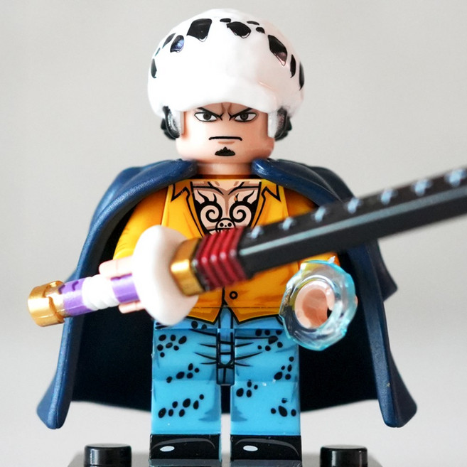 핸드브릭 팩토리 커스텀 미니브릭 피규어 원피스 해적 호환 블록호환, 011. 트라팔가 D 워터 로, 1개