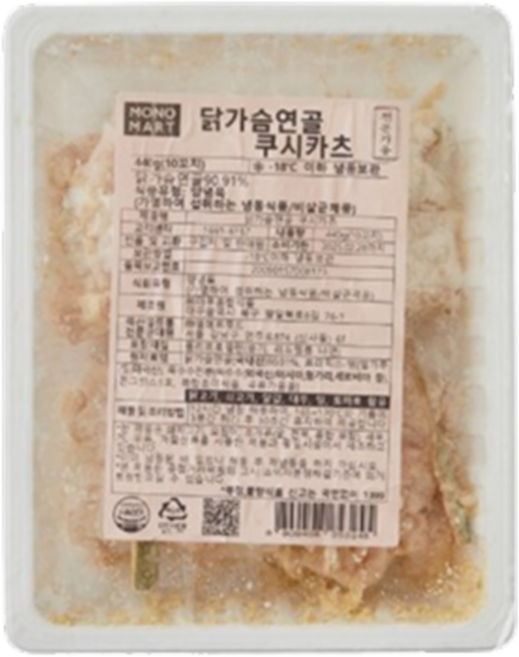 바이오마켓_닭가슴연골 쿠시카츠 440g, 1개