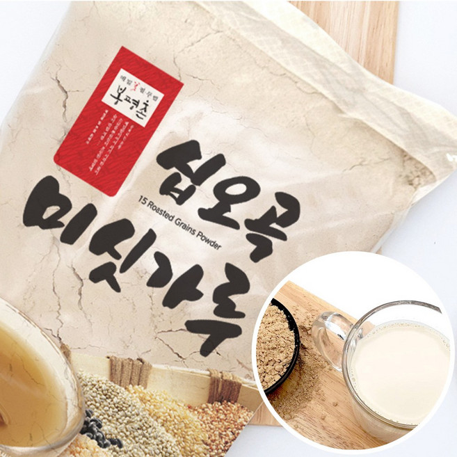 2+1 봉평촌 십오곡 미싯가루 1kg 현미 보리 미숫가루, 3개