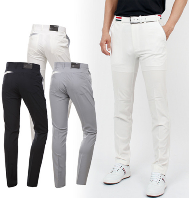 제로골프 남성 봄 가을 슬림핏 포켓 포인트 밴딩 골프바지 남자 골프웨어 MBC004