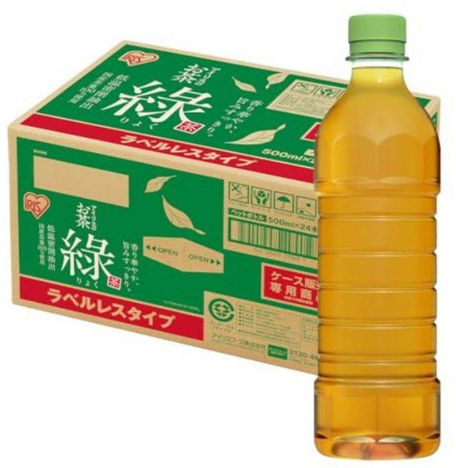 아이리스 오야마 녹차 500ml x 24병 녹 PET 병