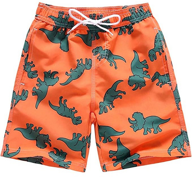 공룡기 어린이 반바지 트렁크 수영복