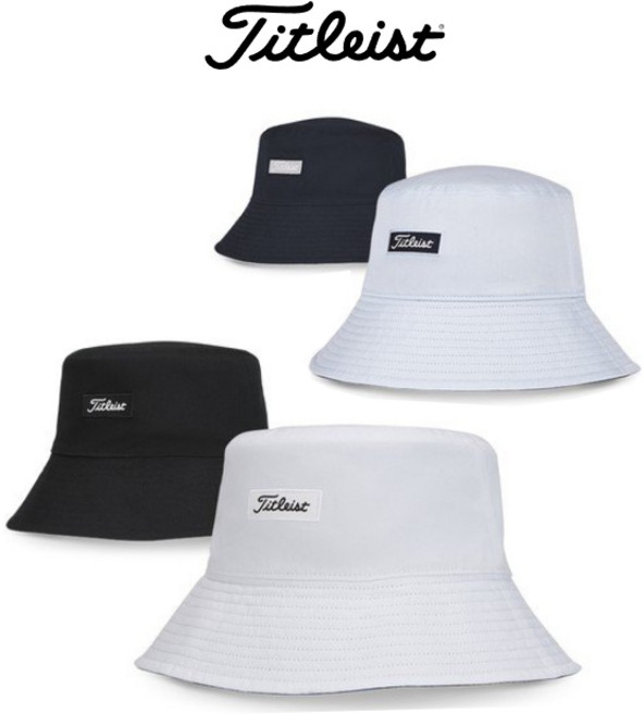 2025 타이틀리스트 리버시블 찰스턴 버킷 골프모자 (양면 여성) TH24FRCBN2 (정품), 화이트/블랙, S/M, 1개