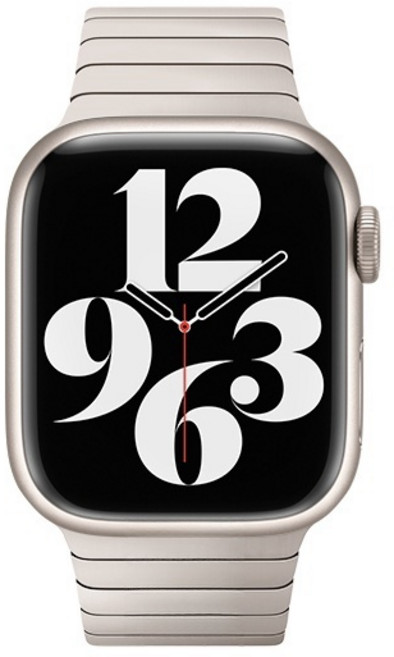 經典款不鏽鋼錶帶 適用 Apple Watch, 一株寬版單錶帶-星光色,49mm-Ultra1/2/3, 1個