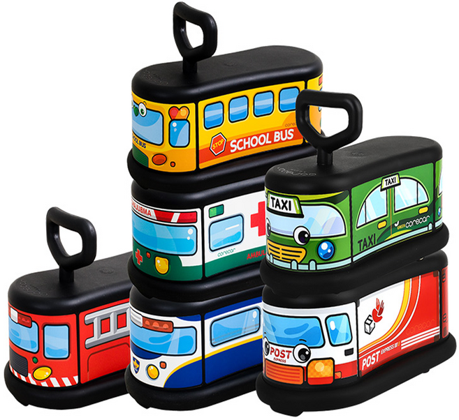 무소음 붕붕카 6종-1세트 어린이집붕붕카세트, 1세트, 혼합색상