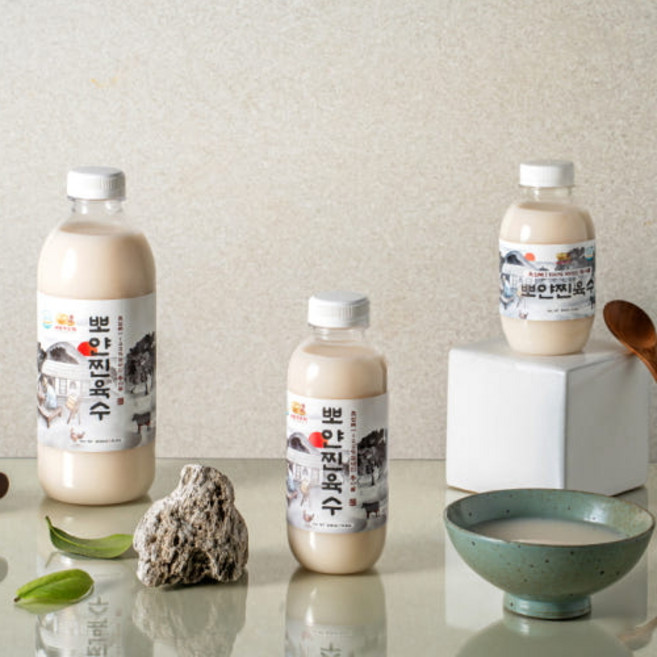 [서울깍두기] 사골 육수 설렁탕 곰탕 곰국 한우사골 350ml+500ml+1L, 6개, 1L