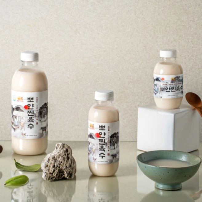 [서울깍두기] 사골 육수 설렁탕 곰탕 곰국 한우사골 350ml+500ml+1L, 5개, 500ml - 쿠팡