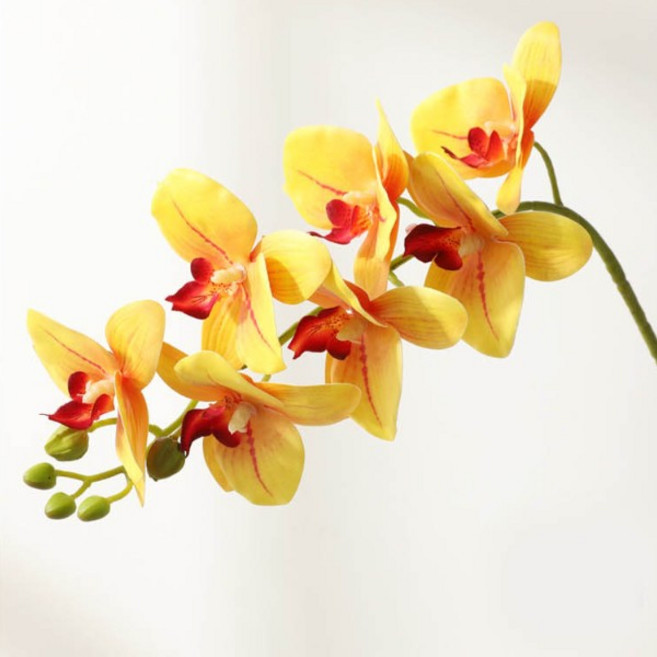 호접란 인테리어꽃 조화 실프 플라워, 02.옐로, 1개