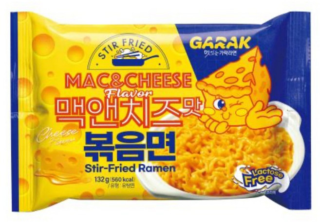 GARAK MAC&CHEESE 가락 맥앤치즈 볶음면, 4개
