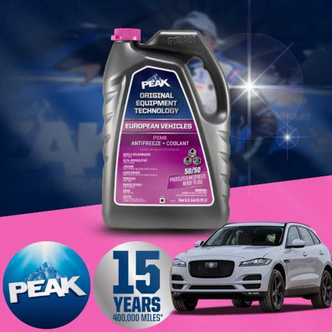 재규어 F-PACE 3.0d 피크 PEAK OAT 핑크 냉각수 3.78리터 1개 실리케이트 무첨가