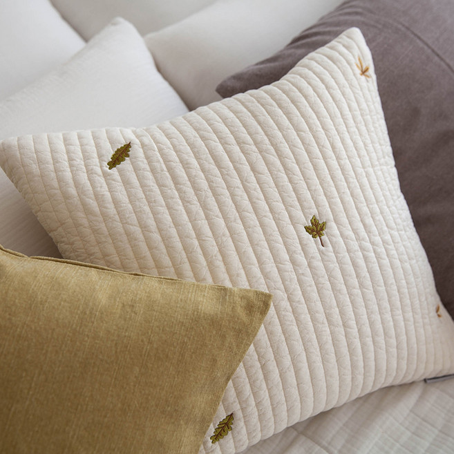 쿠션이야기 소이 자수 누비 쿠션 커버