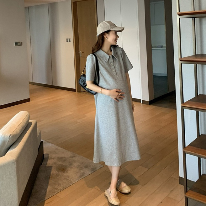 孕婦連衣裙 夏裝 短袖 大碼