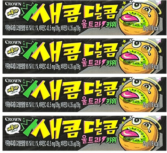 크라운 새콤달콤 울트라 키위, 29g, 4개