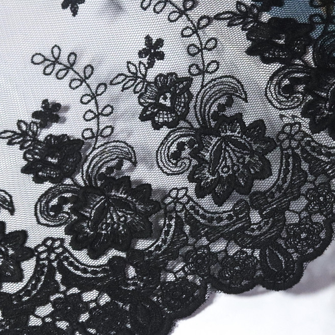 큰 면사 19색 17cm x 90cm 망사 레이스 면실