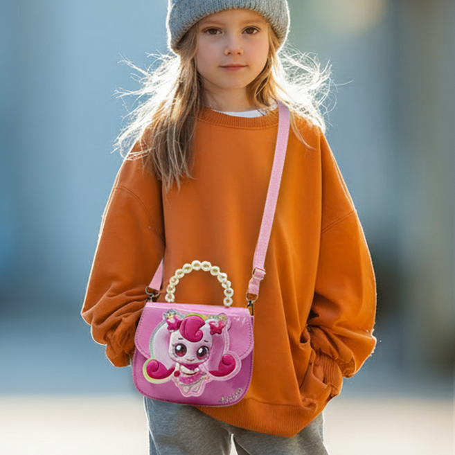 하츄핑 메가 진주 손크로스백