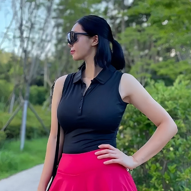 폴리 스포츠 민소매 폴로 슬리브리스 셔츠 E06 BWST019