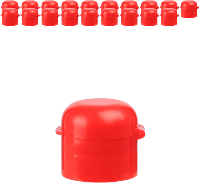 가인글로벌 스마트원터치캡 참기름병 마개 기름병 뚜껑 캡, 20개, 빨강