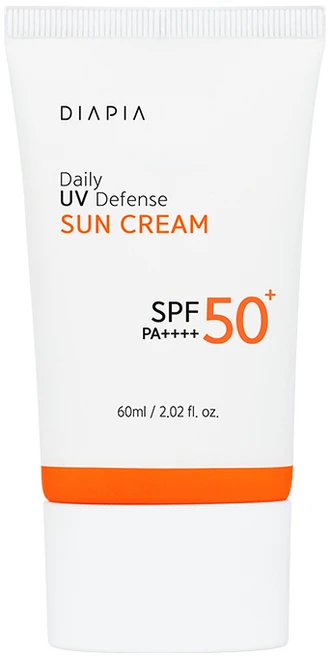 다이아피아 데일리 UV 디펜스 선크림 SPF 50+ PA++++, 60ml, 1개 - 쿠팡