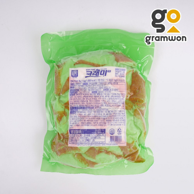 8위 - 한성 크래미 F2 1kg 냉동 게맛살 게살 샐러드, [냉매무료] 크래미 1kg +드라이