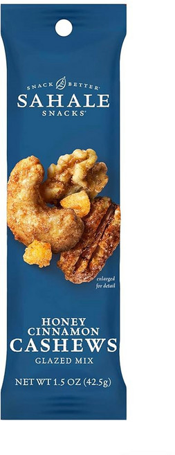 사할레 스낵 태국 캐슈 글레이즈드 믹스 4온스(6팩), 8 Honey Cinnamon, 113g