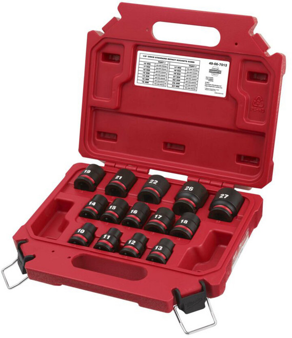 밀워키 1/2인치 스탠다드 임팩소켓세트 49-66-7013, 1개