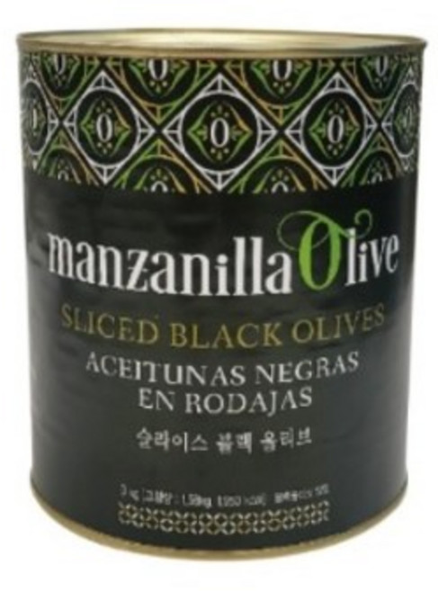 만자니아 슬라이스 올리브 3kg, 1개
