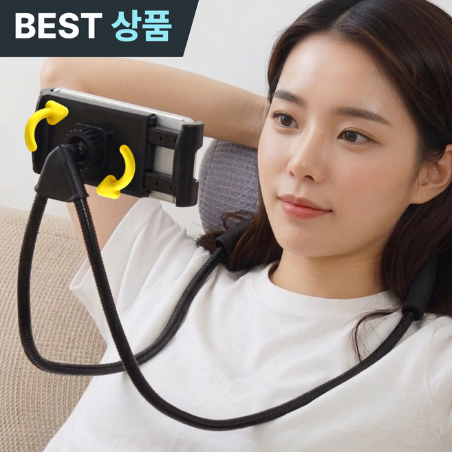 풀팩토리 핸즈프리 누구나 스마트폰 거치대, 1개, 블랙