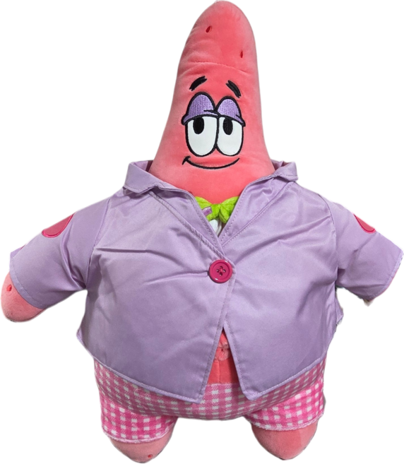 [정품] 대형스펀지밥 뚱이 봉제 애착 대형 인형 39cm, 1개
