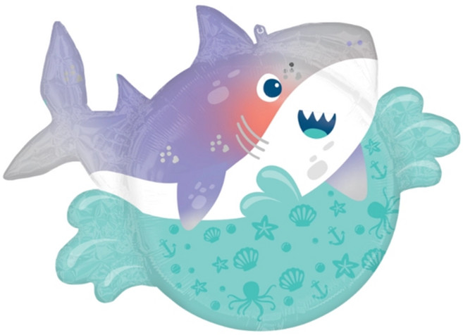 상어 은박 풍선 (아나그램 슈퍼쉐입 은박 샤크)