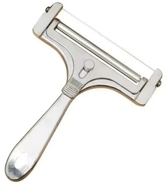 알루미늄 합금 치즈 슬라이서 와이어 두께 조절 가능 치즈 버터 커터 (부드러운 치즈 및 반경질 치즈용) 주, 01 1pcs